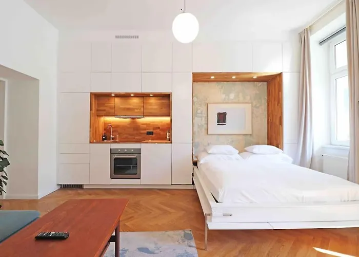 Smart Mit Balkon Am Augarten Park Naehe Zentrum Відень